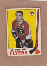 1969-70 O PEE CHEE HOCKEY ED VAN IMPE #92 FLYERS POOR *A32344