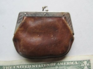 antique leather purses