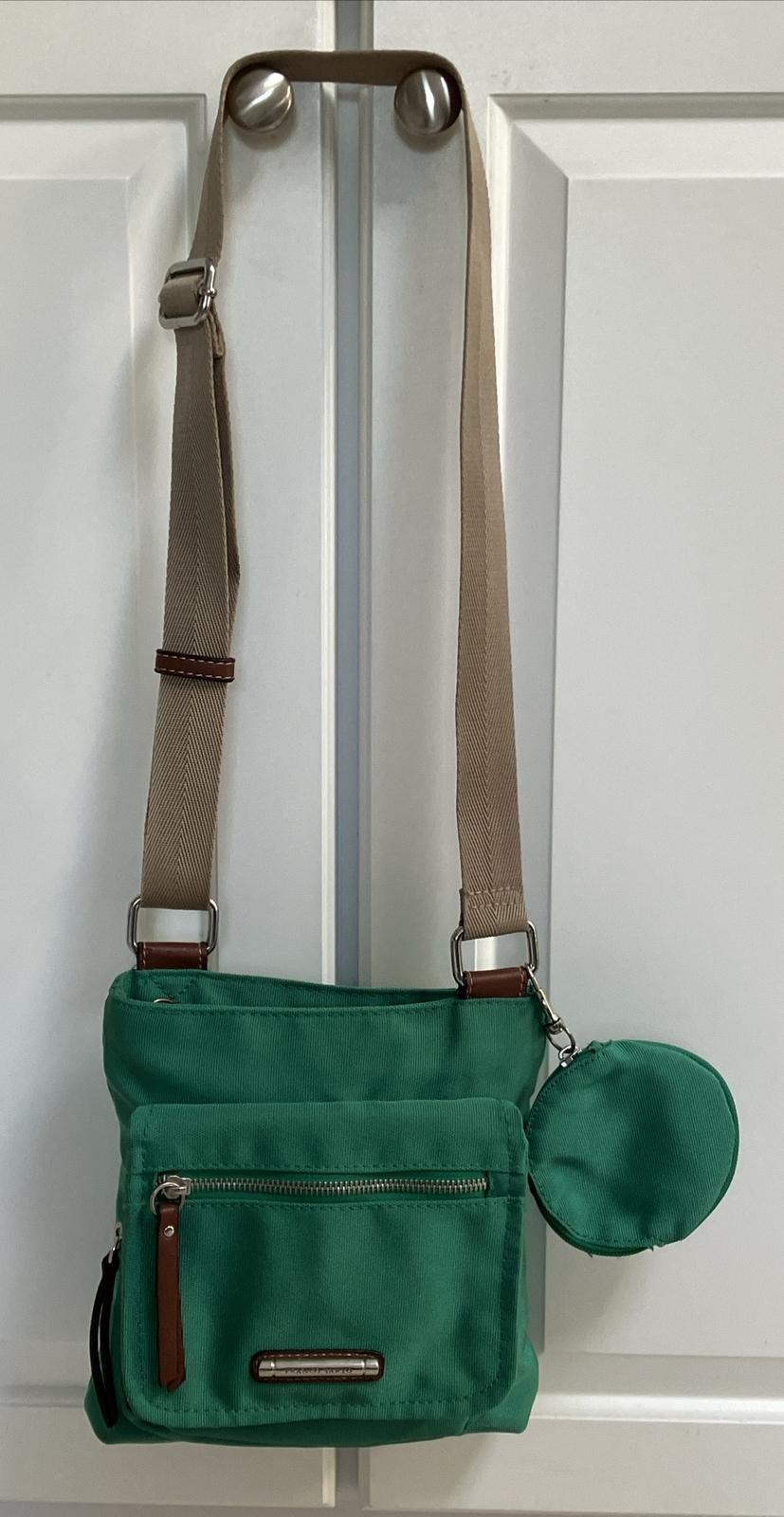 Stylish Franco Sarto Crossbody Bag with Matching Coin Purse-image