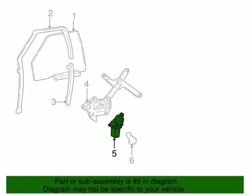 Motor de ventana eléctrica puerta Buick Chevrolet Cadillac 1985-2005 genuino GM 19153541 Foto 2 de 2