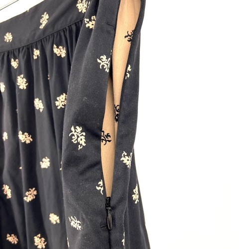 Maxi gonna Hill House Home Krista nera floreale jacquard zip laterale taglia XL nuova con etichette - Foto 6 di 11