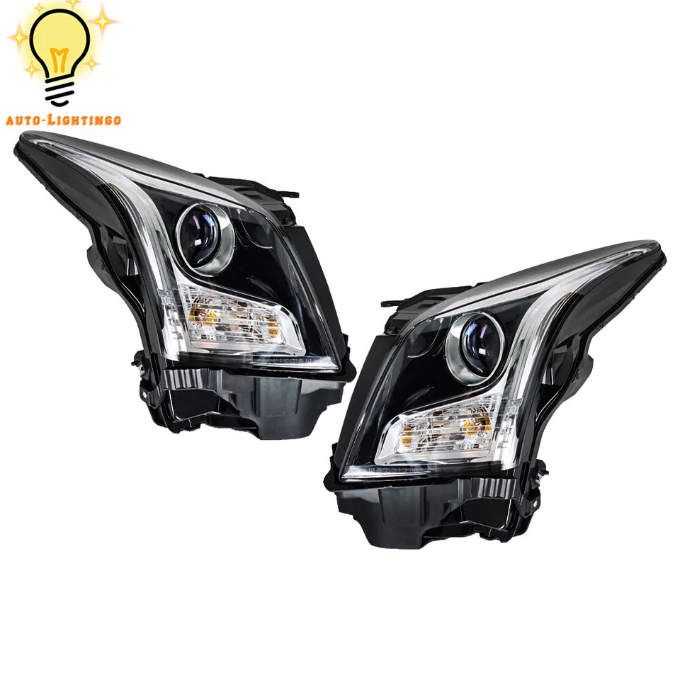 For 2013 2014 2015 2016 2017 18 Cadillac ATS Left&Right Side Halogen Headlights - Image 2 of 4