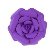Mega Crafts - 12" Handmade Paper Pedal Flower - Purple, 1PC