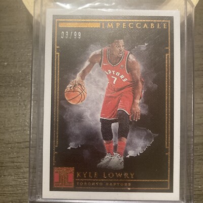 Kyle Lowry 2018-19 Panini Impeccable Basketball Card /99 Toronto Raptors Rare | eBay Kyle Lowry 2018-19 Panini Impeccable Basketball Card /99 Toronto Raptors Rare | eBay