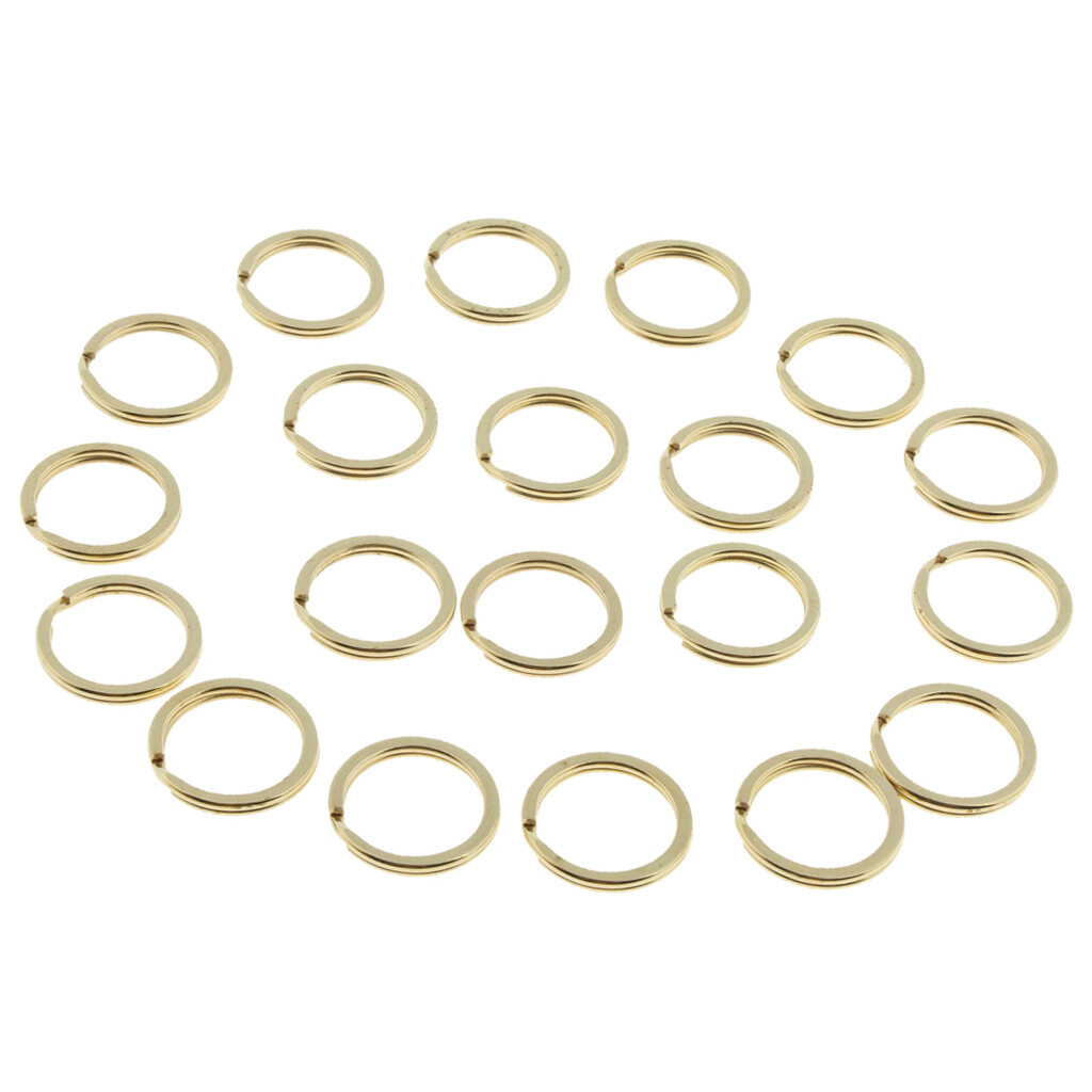 30 Pcs 1.18 Inch (30mm) Silver Split Key Rings - Heavy Duty Metal Keychains For Keys, Dog Tags, DIY Crafts & Jewelry Making