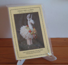 Latch Hook Woodgate Farm Studio Yazzi the Llama 18" Llama doll with wooden legs