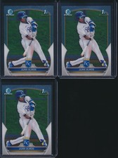 Lot of (3) JUAN OLMOS 1st 2023 Bowman Chrome Prospects ROYALS Rookie Card RC