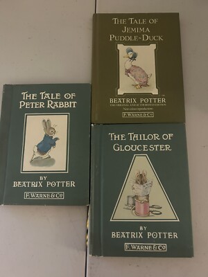 beatrix potter mini book set (3 books from the take of peter rabbit series)
