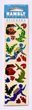 New Pack HAMBLY Studios Treasure Chest Diver Shark Sparkly Scrapbook Stickers!