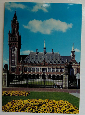 1970er KARTE;NIEDERLANDE;DER HAAG;FRIEDENSPALAST;STEMPEL;REDDING-JAREN;RETTUNGSBOOT 1974