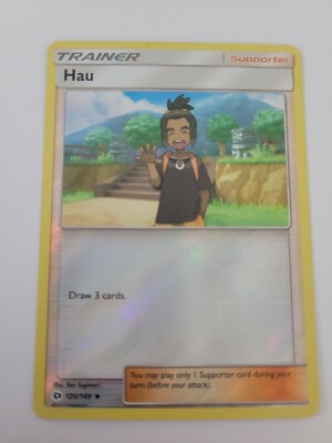 Pokémon TCG Hau Sun & Moon Base Set 120/149 Reverse Holo Uncommon MP