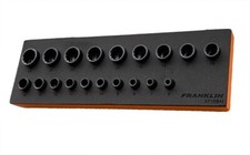 Franklin 19 Piece 3/8in Drive Standard Depth 12 Point Impact Socket Set 6 - 24mm