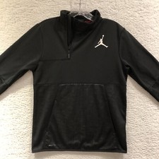 Air Jordan Nike Therma-Fit Pullover Jacket Youth Size L 12-13 Black