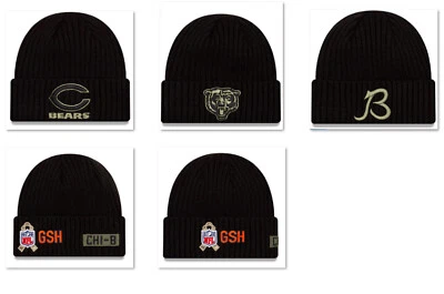 RARE 100% Authentic NWT Chicago Bears New Era NFL Salute To Service Beanie Knit