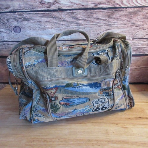 Pioneer Express Route 66 Weekend Bag Overnight Bag Hotel Travel 20” x 11” x 12” - Picture 2 of 8
