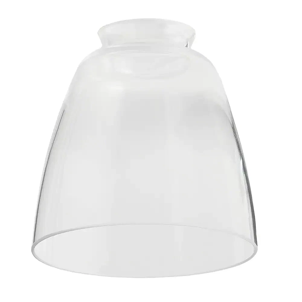 2 1 4 In. Fitter Clear Glass Bell Replacement Lamp Shade for Ceiling Fan Lights
