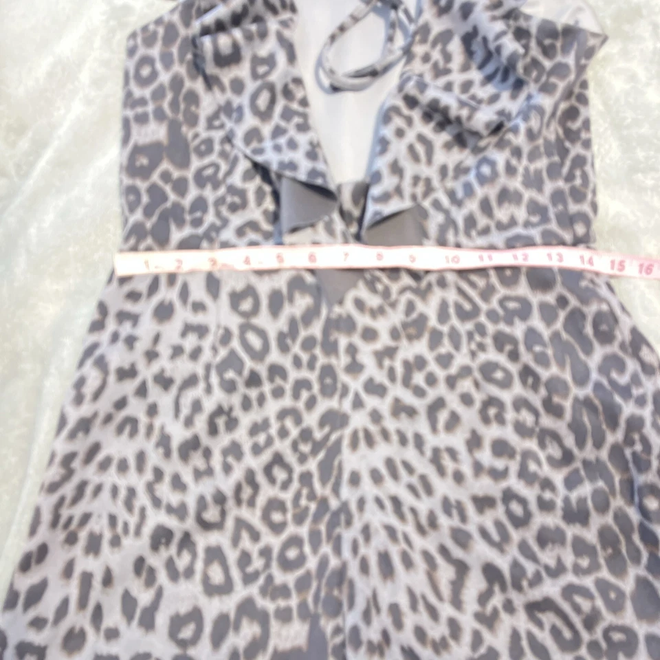 Mameluco Spencer & Ella Gris Estampado Leopardo Talla L Foto 4 de 4