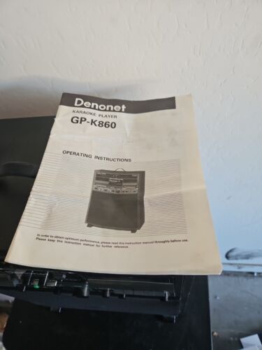 Denonet Double Cassette Karaoke Player Model GP-K860 Rare Limited Works Great - Bild 5 von 5