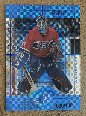 1999-00 SPx Radiance #79 - Jeff Hackett /100 (Canadiens)