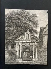 Victorian print illustration engraving untitled gateway