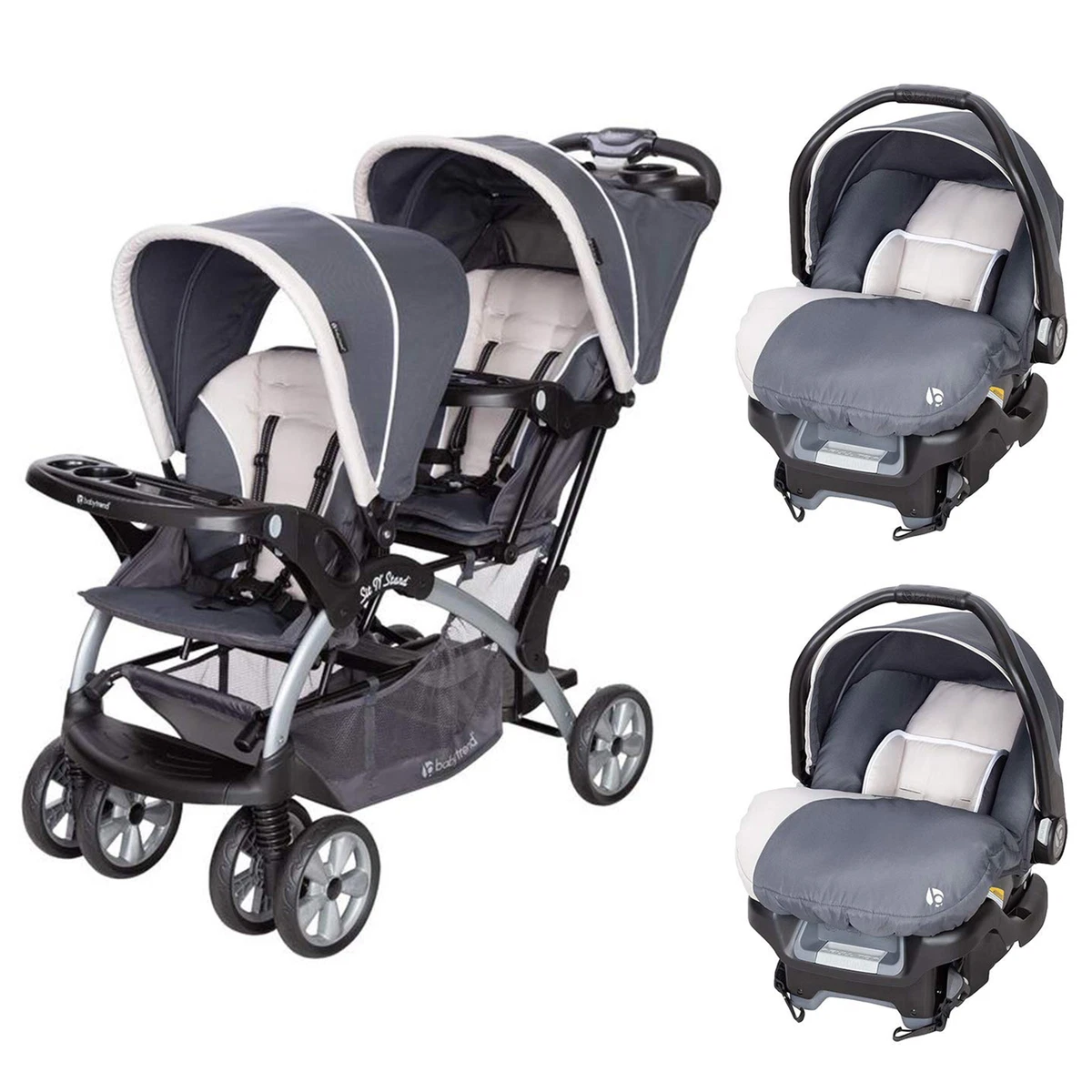 Sit n stand stroller with hotsell car seat