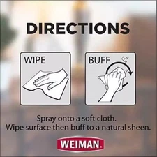 Weiman Leather Cleaner and Conditioner for Furniture - Cleans Conditions and