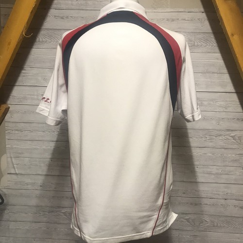England Rugby White Polo Shirt Rugby World Cup France 2007 Size Large L Cotton - Picture 11 of 11