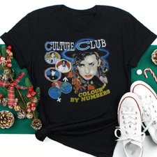 Culture Club Colour by number T Shirt Black Unisex S-234XL  D103