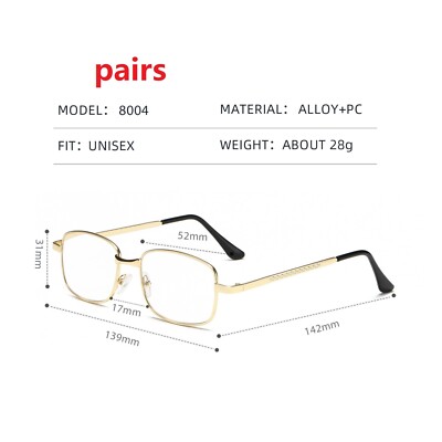 12pair Men Golden Reading Glasses Aviator Reading Glasses Classic Sanders Reader