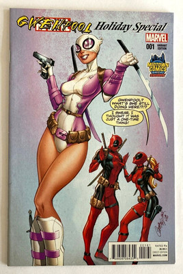 Gwenpool #1 Scott Campbell Midtown Exclusive Variant Cover Holiday Special