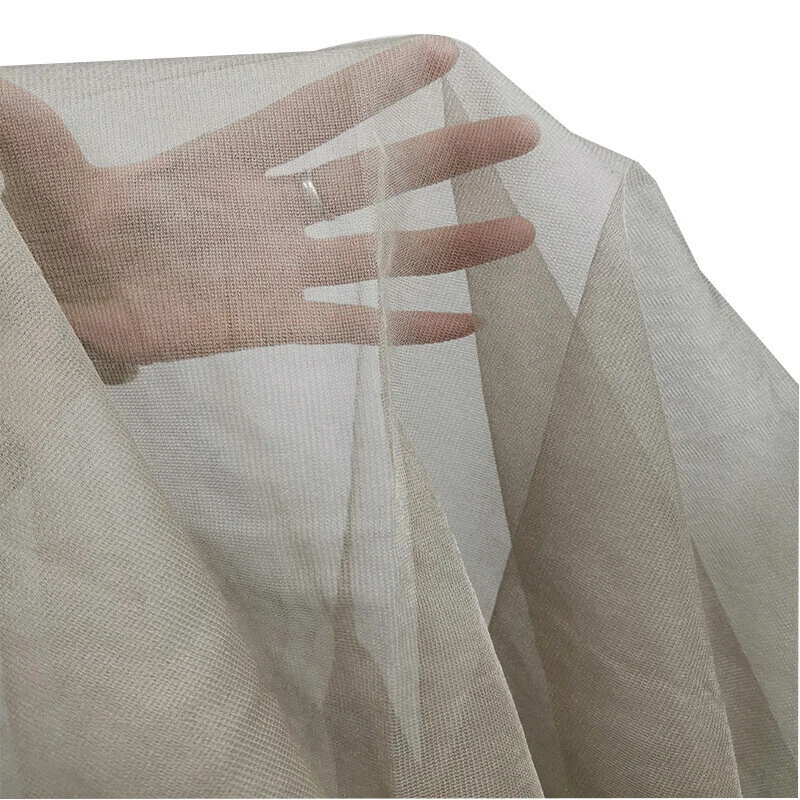 EMF Radiation Protection RFID Blocking Cloth Silver Fiber Sheer Mesh EMI Fabric - Image 2 of 4