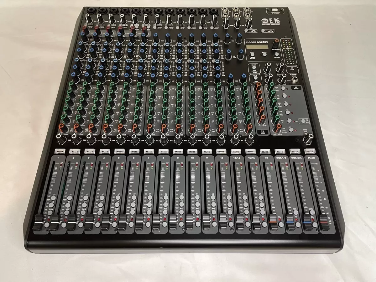 RCF E 16 Console - 16 Channel with Effects and EQs | eBay