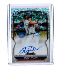 2023 Bowman Chrome Prospects Mojo Refractor Javier Valdes Autograph RC # 23/150