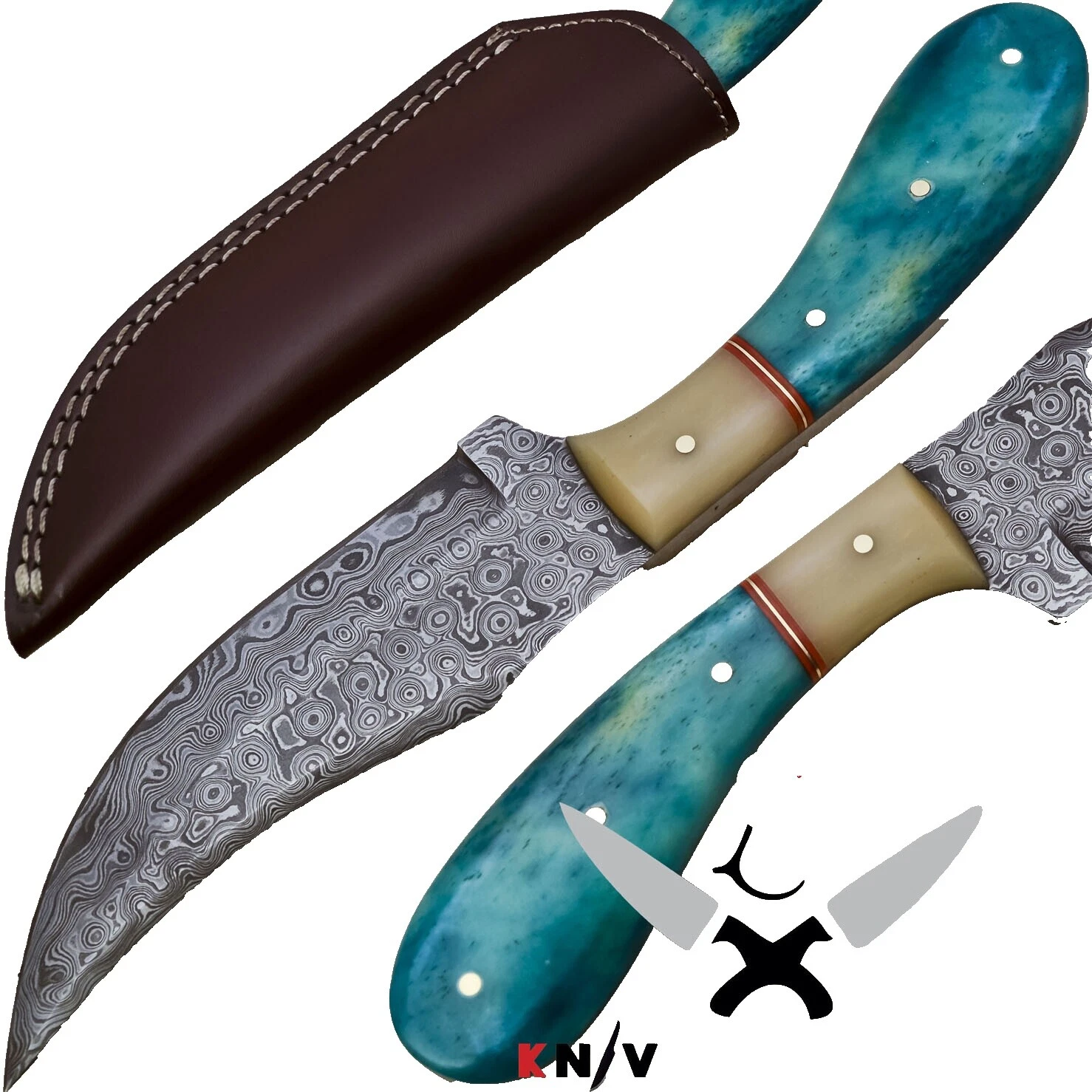 Белые оригинальные коллекционные ножи с фиксированным лезвием