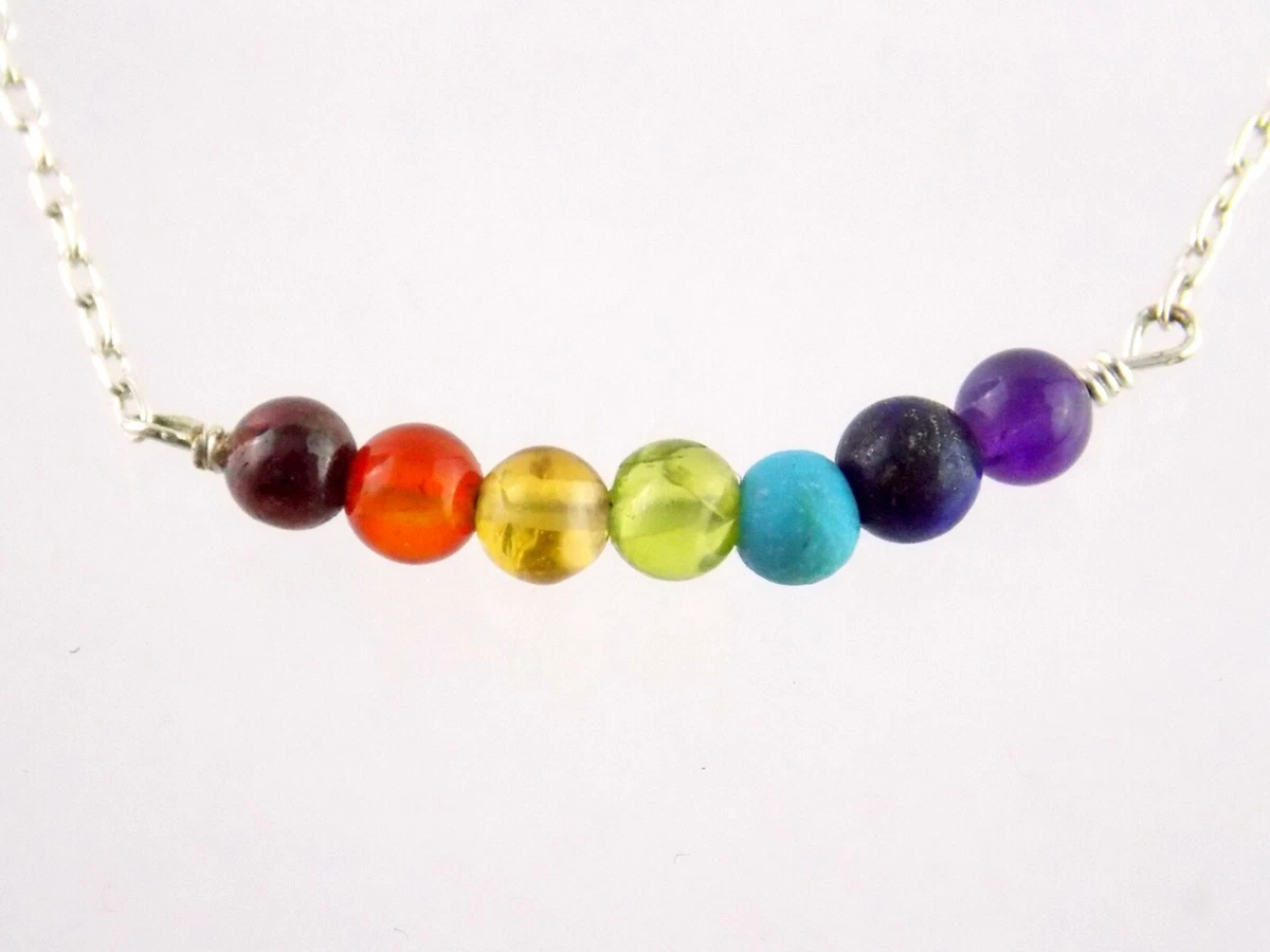 Rainbow 2024 gemstone necklace