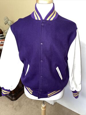 Vintage SKOOKUM Wool & Leather Varsity Purple LETTERMAN Vintage SKOOKUM Wool & Leather Varsity Purple LETTERMAN