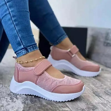 Super Soft Women's Walking Casual Shoes Sneakers Platform Sandals Zapatos Camina
