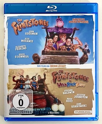 DIE FLINTSTONES - FAMILIE FEUERSTEIN TEIL 1 + 2 IM DOUBLE FEATURE - OOP BLU-RAY