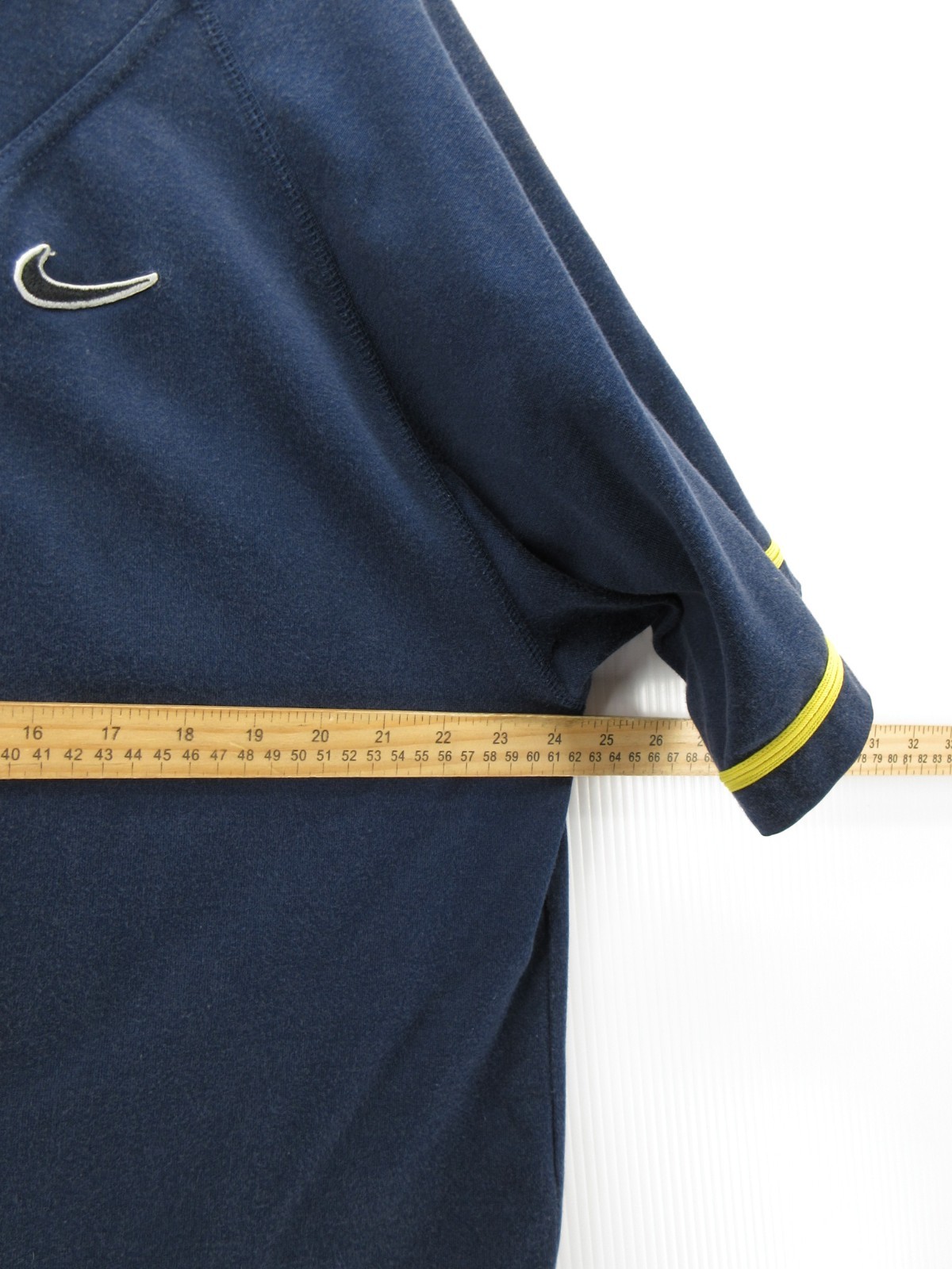 VINTAGE Nike Jacket Men Medium Blue Track Warm Up 90s Sportswear Blade Collar * image 6