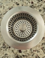 3 In 1 Stainless Steel Kitchen Sink Drain Strainer  Pop Up Stopper Combo Kit US