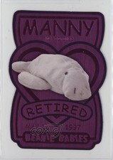 1999 Ty Beanie Babies Series 3 Retired Chase Magenta Manny the Manatee 6 12bz