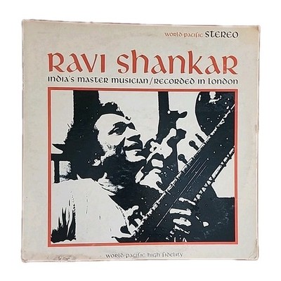 Ravi Shankar: India's Master Musician. WPR 1964 Vinyl LP Record Album ST-1430