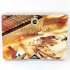 Rembrandt 60 Soft Pastels Portrait Selection Mostly Unused