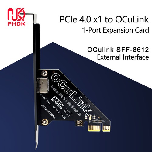 PHDK PCIe X4 X1 X8 X16 4.0 Oculink SFF8611&8612 expansion card - 第 13/25 張圖片