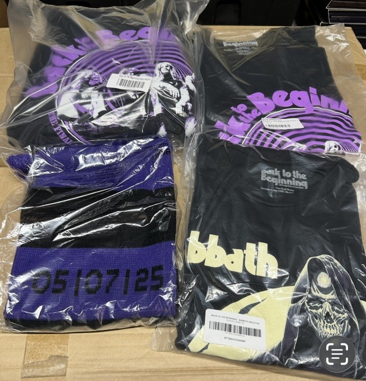 Black Sabbath-Ozzy Osbourne-Back to the Beginning Official Merch