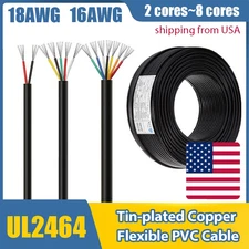 18 16AWG UL2464 Tinned Copper Wire 2/3 core Conductor Electrical Flexible Cable