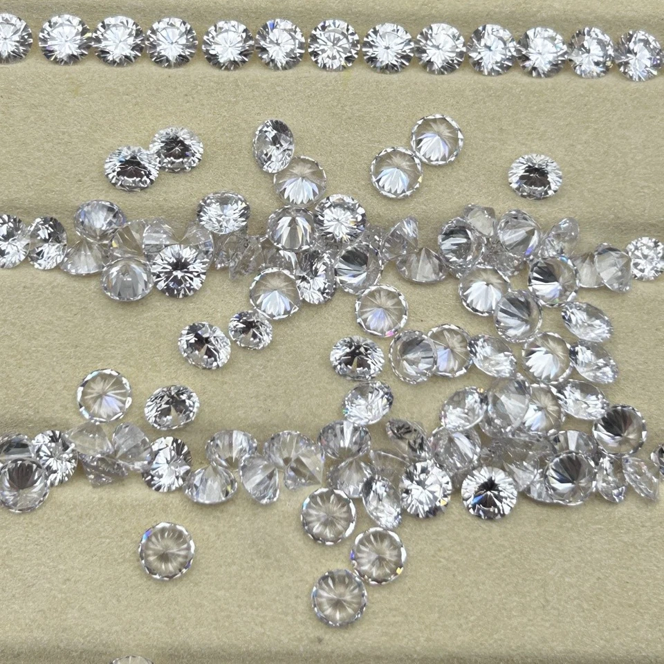 1000 piezas 0.1~5 mm Blanco Corte Redondo Suelto Circonita para Joyería Anillos Hágalo Usted Mismo Foto 4 de 4