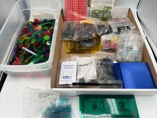 Overhead Projector Manipulatives Lot: Money Clocks Dominoes Shapes Not Counted