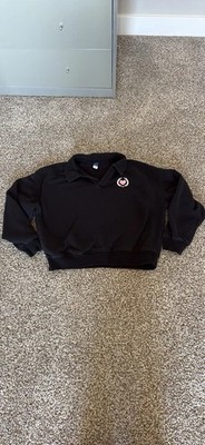 Girls Black pullover sweatshirt