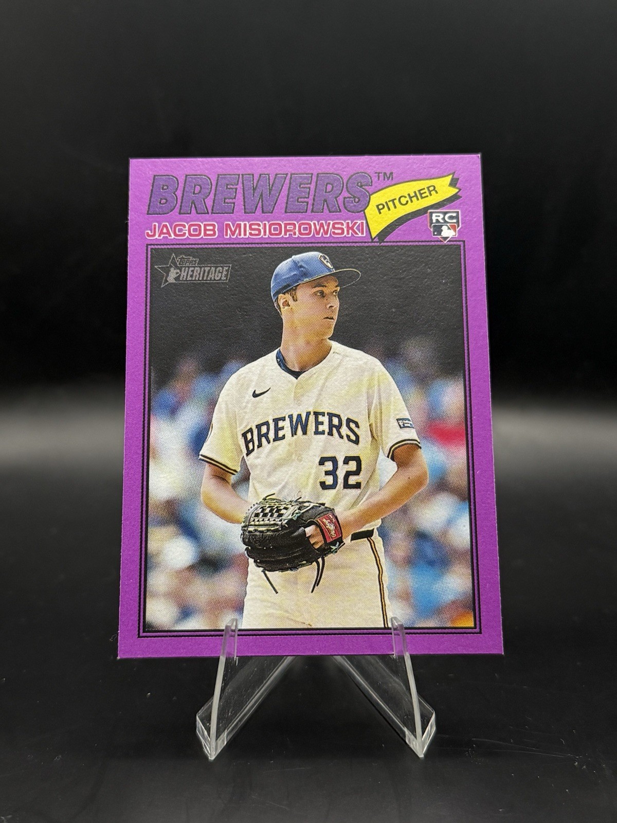 2026 Topps Heritage - Jacob Misiorowski #144 Light Purple Border (RC)